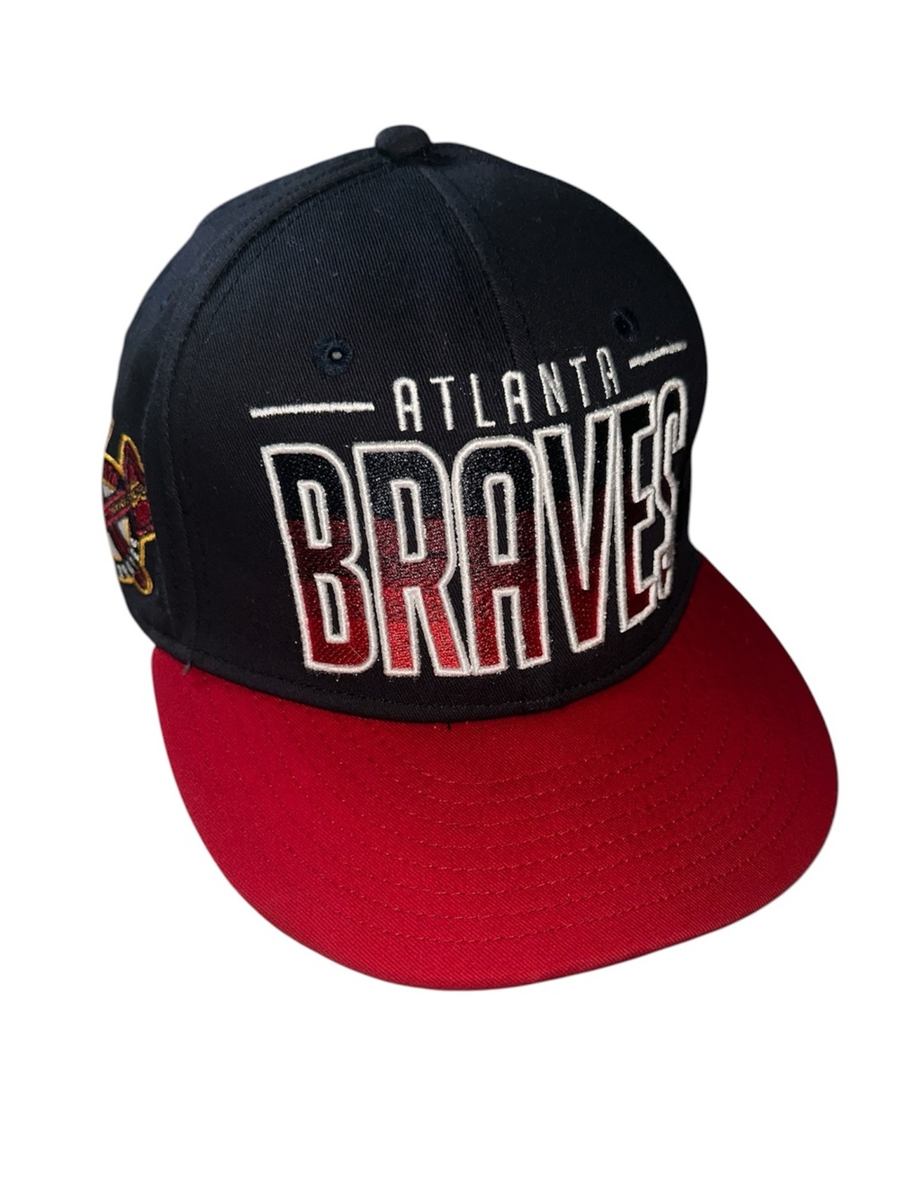 Vintage New Era Atlanta Braves Snap Back Hat Medium/Large